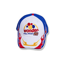 Load image into Gallery viewer, Ricky Bobby Cap Wonder Bread Talladega Nights Racer Hat White and Blue

