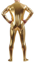Load image into Gallery viewer, Seeksmile Unisex Metallic Bodysuit Zentai Without Hood (X-Large, Gold)
