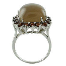 Load image into Gallery viewer, Carillon Certified Chocolate Moonstone Natural Gemstone Cushion Shape Engagement Ring 14K White Gold Jewelry For Women for Men

