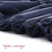 Load image into Gallery viewer, VERZEY Bed Sheet Microfiber 1200tc Soft Cozy Brushed Cooling Wrinkle, Tear, Fade-Resistant Deep Pocket(Navy Blue, Queen, 6 Pieces)
