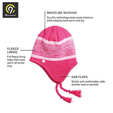 Load image into Gallery viewer, C9 Champion Kids' Peruvian Hat with Ear Flaps and Fleece Lining, Pink Peruvian, Girls'

