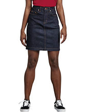 Load image into Gallery viewer, Dickies Women's Perfect Shape Denim Skirt, Rinsed Indigo Blue, 12
