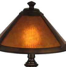 Load image into Gallery viewer, Dale Tiffany TA90191 Hunter Mica Accent Lamp, Antique Bronze and Mica Shade
