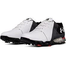 Load image into Gallery viewer, Under Armour Men's Spieth 2 Golf Shoe, White(104)/Black, 10.5
