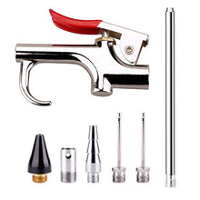 Load image into Gallery viewer, WYNNsky Air Blow Gun Accessory Kit with 5 Interchangeable Nozzles - 7 Pieces Air Compressor Tools Kit

