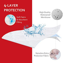 Load image into Gallery viewer, Waterproof Pack N Play Mattress Pad Protector, Comfortable and Durable Cotton Fabric, Fitted Baby Portable Mini Cribs, Graco Play Yards and Foldable Mini Crib Mattress Cover
