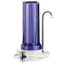 Load image into Gallery viewer, iSpring CKC1C Countertop Drinking Water Filtration System with Carbon Filter, 2.5" x 10", Clear
