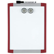 Load image into Gallery viewer, Quartet Magnetic Whiteboard, 8-1/2" x 11" White Board for Wall, Dry Erase Board for Kids, Perfect for Home Office &amp; Home School Supplies, 1 Dry Erase Marker, 2 Magnets, Red Frame (MHOW8511-RD)
