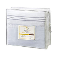 Load image into Gallery viewer, Clara Clark Bed Sheets, Premier 1800 Series 4 Piece Bed Sheet Set, Deep Pocket, Wrinkle, Fade, Stain Resistant, Luxury Soft Bedding Sheets &amp; Pillowcases, Full, White
