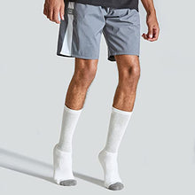 Load image into Gallery viewer, WANDER Men's Cushion Crew Socks 6-Pack Running Socks Men Cotton Athletic Sport Work Shoes White 8-13
