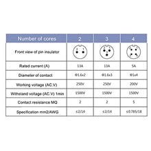 Load image into Gallery viewer, COMOPEZ 3pcs SP13 2pin Waterproof Power Aviation Connector Male Female Plug Socket Connector Cable Wire Outdoor Underground Electrical Junction Box for Industrial Medical Equipment (2Pin)
