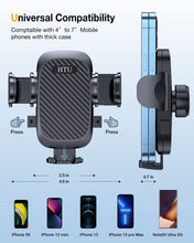 Load image into Gallery viewer, HTU Cell Phone Holder for Car [Military-Grade Super Suction &amp; Stable] Universal Hands-Free Car Phone Holder Mount Dashboard Windshield Air Vent Car Mount for iPhone Samsung All Smartphones &amp; Cars
