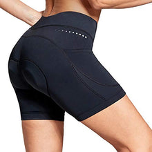 Load image into Gallery viewer, BALEAF Women's 5" Bike Shorts 4D Padded Pockets Cycling Shorts Mountain Biking Bicycle Spin Gel UPF50+, Black M
