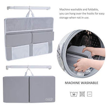 Load image into Gallery viewer, beiens Bath Kneeler and Elbow Rest Pad, 1.5'' Thick Quickly Dry Kneeling Pad and Elbow Support for Knee &amp; Arm Support Large Bathtub Kneeling Mat with Toy Organizer for Happy Baby Bathing Time (Grey)
