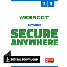 Load image into Gallery viewer, Webroot Antivirus Software 2022 | Protection against Computer Virus, Malware, Phishing and more | 3-Device | 2-Year Subscription | Download
