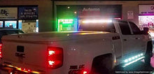 Load image into Gallery viewer, 49" Back Window/Tailgate LED Warning Emergency Flashing Strobe Safety Strip Lighting for Tow Truck, Fire Truck, Emergency Responder, Emergency Vehicle (Amber &amp; White)
