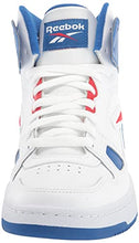 Load image into Gallery viewer, Reebok Unisex Resonator Mid Basketball Shoe, White/Vector Blue/Vector Red, 10.5 US Men
