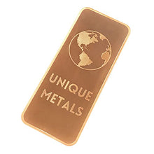 Load image into Gallery viewer, 1 Pound .999 Pure Copper Bar Bullion with Element Design - Unique Metals
