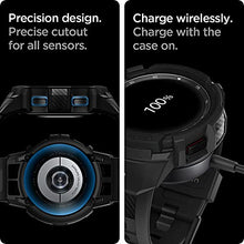 Load image into Gallery viewer, Spigen Rugged Armor Pro Designed for Galaxy Watch 4 Classic Case with Band 46mm (2021) - Black
