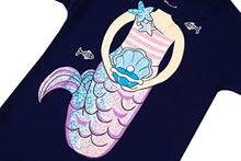 Load image into Gallery viewer, Summer Unicorn Pajamas for Girls Short Sleeve Mermaid Pjs Toddler Kids Clothes Cotton Sleepwear Size 6
