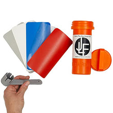 Load image into Gallery viewer, JLF Repair Kit for Inflatable Stand Up Paddle Boards (SUP) | Includes Red, White, Blue, Clear Grey PVC and Wrench (No Adhesive)
