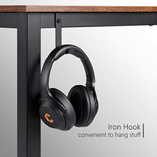 Load image into Gallery viewer, CubiCubi Computer Office Desk 63", Study Writing Table, Modern Simple Style PC Desk with Splice Board, Black and Rustic Brown
