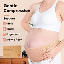 Load image into Gallery viewer, KeaBabies Maternity Belly Band for Pregnancy - Soft &amp; Breathable Pregnancy Belly Support Belt - Pelvic Support Bands - Tummy Band Sling for Pants - Pregnancy Back Brace (Classic Ivory, One Size)

