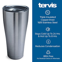 Load image into Gallery viewer, Tervis Triple Walled Home of the Free Because of the Brave Insulated Tumbler Cup Keeps Drinks Cold &amp; Hot, 30oz, Stainless Steel
