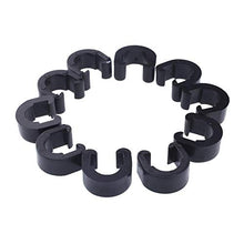 Load image into Gallery viewer, Luckycivia 30 PCS Black Bicycle C-Clips Clamps, Road Bicycle Mountain Bike C Clips Housing Hose Guide Clamps, for Brake Derailleur Shift Cables
