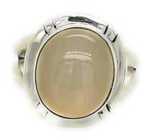 Load image into Gallery viewer, Natural Grey Orthoclase Moonstone 925 Sterling Silver Ring Size 9.5
