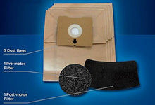 Load image into Gallery viewer, Bissell 5 Bag &amp; Filter Kit for 4122 Zing Bagged Canister, New OEM Part, 1480, 8 Ounces, Brown
