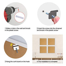 Load image into Gallery viewer, AkTop Cork Board Bulletin Board 12x12, White Framed Corkboard 4 Pack, Small Square Pin Board for Wall, Mini Thick Cork Tiles with 16 Push Pin Wood Clips for School, Home &amp; Office
