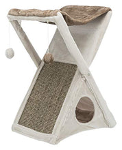 Load image into Gallery viewer, Trixie Pet Products Miguel Fold and Store Cat Tower, 20.25 x 13.75 x 25.5, Gray/Light Gray
