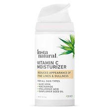 Load image into Gallery viewer, InstaNatural Vitamin C Moisturizer - Anti Aging &amp; Wrinkle Cream - Hyaluronic Acid &amp; Organic Jojoba Oil - Wrinkles, Hyperpigmentation, Acne, &amp; Dark Spot Corrector for Face - Men &amp; Women - 3.4oz

