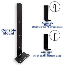 Load image into Gallery viewer, Wall Mount for PS5 Playstation 5 Disc Edition and Digital Edition (Mounts The Console on Wall Near or Behind TV with Invisible Design), Including 2 Accessory Holders for Controller &amp; Headset (Black)
