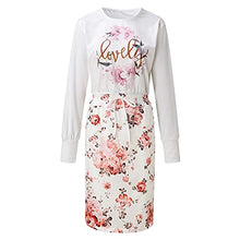 Load image into Gallery viewer, Aniywn Women's Two Piece Outfits Casual Long Sleeve Crop Tops and Stretchy Skirt Sets Sexy Mini Bodycon Skirt Dress Suit White
