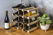 Load image into Gallery viewer, J.K. Adams JK Adams Wood Stackable Storage Holder Modular Wine Rack with Natural Pins, 40 Bottle, Maple
