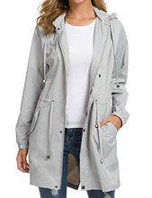 Load image into Gallery viewer, Besshopie Women's Lightweight Water-Resistant Raincoat Windbreaker Jacket with Hood

