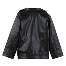 Load image into Gallery viewer, CM C&amp;M WODRO Toddler Boys Girls Motorcycle Faux Leather Jackets Coat Winter Outwear for 1-6Y (Black, 12-18M)
