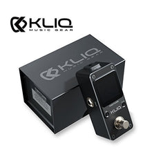 Load image into Gallery viewer, KLIQ TinyTune Tuner Pedal for Guitar and Bass - Mini - Chromatic - with Pitch Calibration and Flat Tuning (Power Supply Required)
