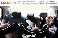 Load image into Gallery viewer, Combi Coccoro Streamlined Lightweight Convertible Car Seat | 3 Across in Most Vehicles| Ideal for Compacts| Quick Install | 50% Lighter Than Other Leading Brands| Tru-Safe Impact Protection| Key Lime
