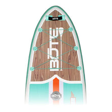 Load image into Gallery viewer, BOTE 10'8" Inflatable Stand Up Paddle Board, SUP with Paddle, Backpack Travel Bag, Pump, &amp; Fin, Breeze Aero (Classic Teak)
