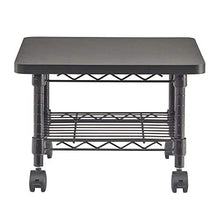 Load image into Gallery viewer, Safco Products Under Desk Printer/Fax Stand , Black Powder Coat Finish, Swivel Wheels for Mobility

