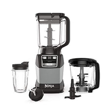 Load image into Gallery viewer, Ninja AMZ493BRN Compact Kitchen System, 1200W, 3 Functions for Smoothies, Dough &amp; Frozen Drinks with Auto-IQ, 72-oz.* Blender Pitcher, 40-oz. Processor Bowl &amp; 18-oz. Single-Serve Cup, Grey
