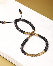 Load image into Gallery viewer, XHUUU Lava Rock Stone with Copper Beads Ankle Bracelets for Women Essential Oils Diffuser Worry Stone Healing Crystals Beach Foot Jewelry

