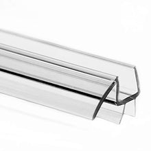 Load image into Gallery viewer, eatelle Frameless Shower Door Bottom Seal with Drip Rail - 3/16" (5mm) Thick, 36" Long Sweep - Glass Door Seal Strip Ultra Clear Durable Polycarbonate Stop Shower Leaks
