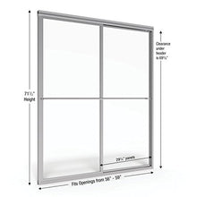 Load image into Gallery viewer, Basco Deluxe Shower Door Framed Obscure Glass Sliding Door, Silver
