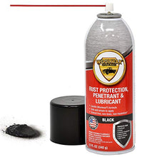 Load image into Gallery viewer, woolwax 12 Oz Undercoating Protection Aerosol Spray Can Black 3 Pack, Rust Inhibitor and Prevention, Anti Corrosion Multi Purpose Penetrant and Lubricant, Spray Can Extension Wand Included
