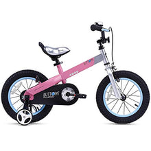 Load image into Gallery viewer, RoyalBaby Boys Girls Kids Bike 16 Inch Matte Button Bicycles with Training Wheels Kickstand Child Bicycle Pink
