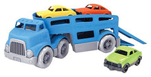 Load image into Gallery viewer, Green Toys Car Carrier, Blue - Pretend Play, Motor Skills, Kids Toy Vehicle. No BPA, phthalates, PVC. Dishwasher Safe, Recycled Plastic, Made in USA.

